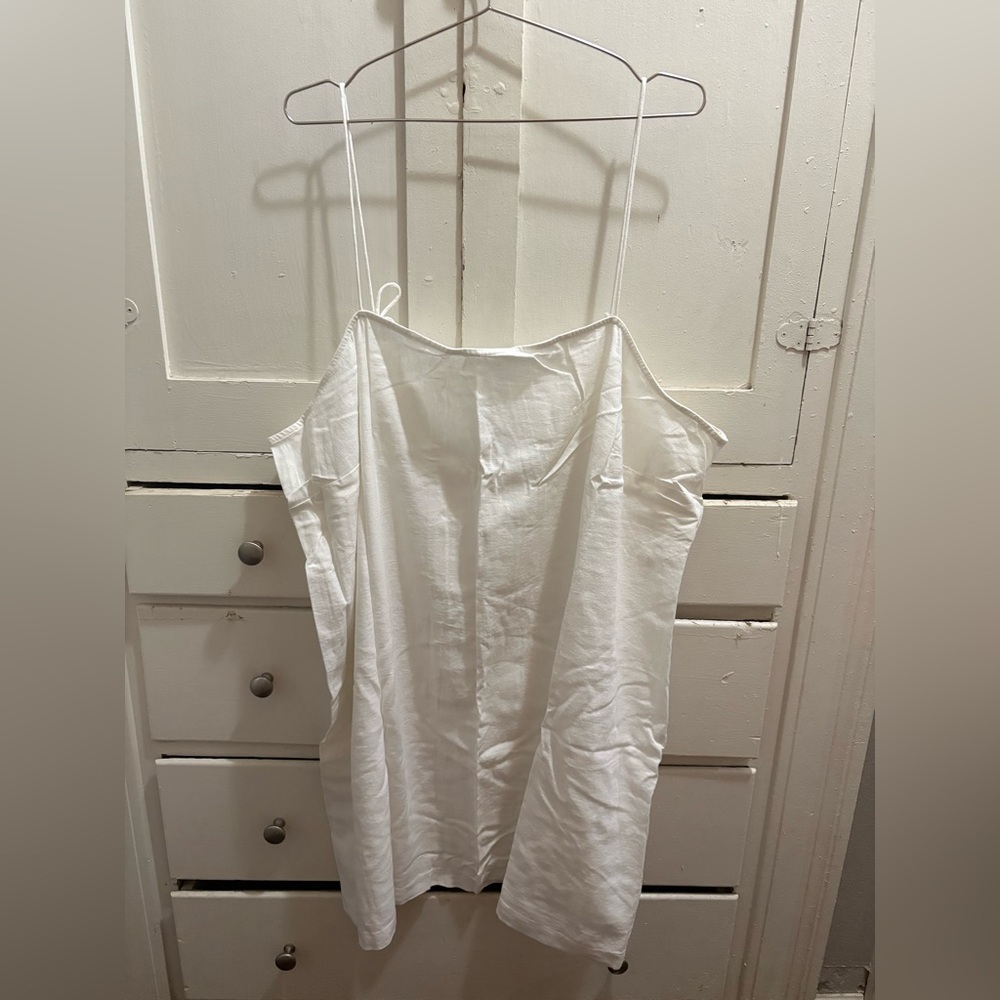 NWT Old Navy 3X White Tie-Strap Dress